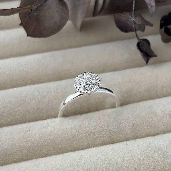 Anel aro 20,5 chuveirinho G em banho de prata silver