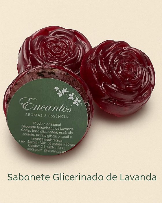 Sabonete glicerinado Lavanda