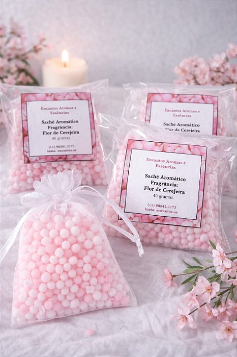 Sachê Aromático - Fragrância Flor de Cerejeira