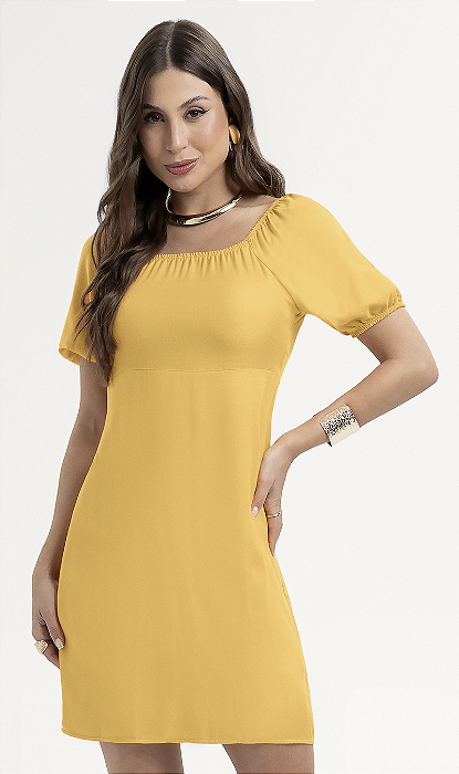 Vestido Curto em Viscose Habana