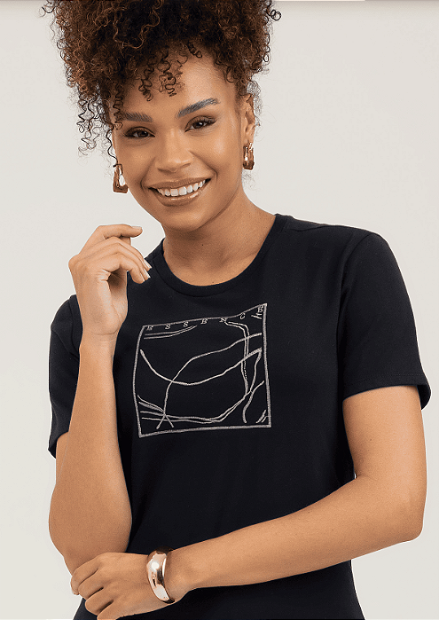 Blusa Cativa Malha Comfort Bordada