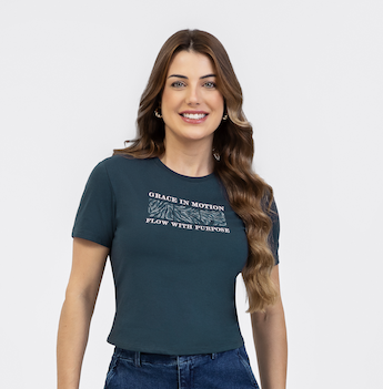 Camiseta Feminina Habana em Malha Comfort