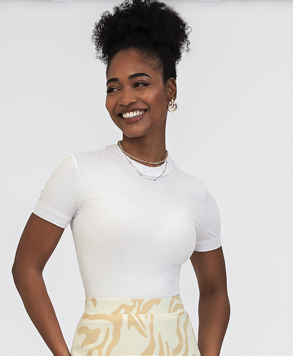 Blusa Canelado Power Feminina Habana