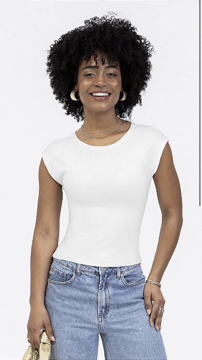 Blusa Canelado Power Feminina Habana