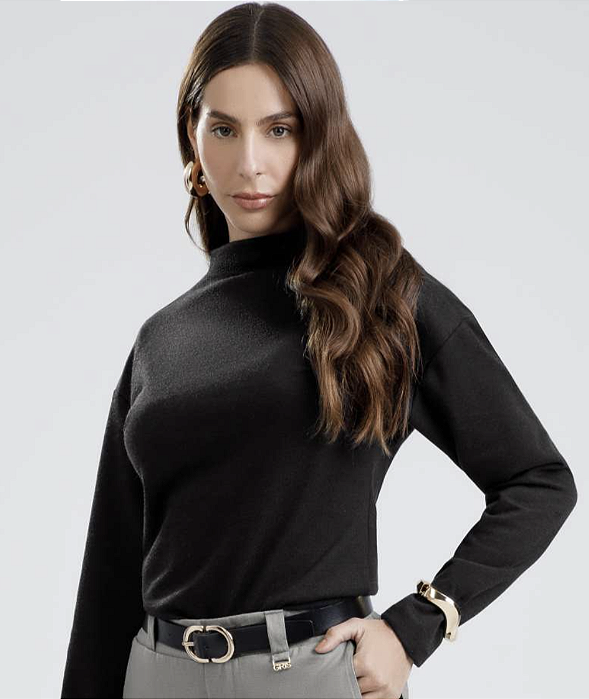 Blusa Texturizado Premium Gris