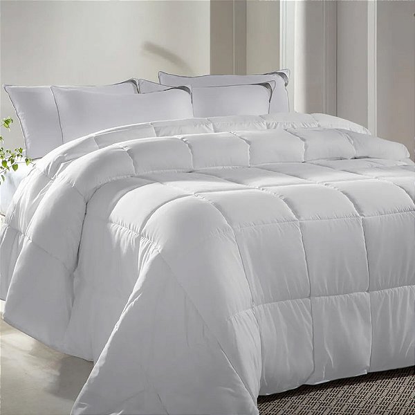 Edredom Solteiro Toque de Pétalas - Kacyumara Branco