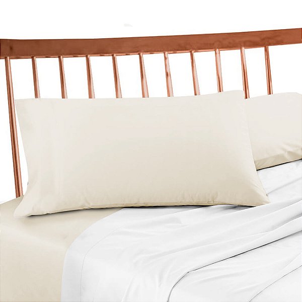 Fronha Avulsa 200 fios Lisa - Premium Perola