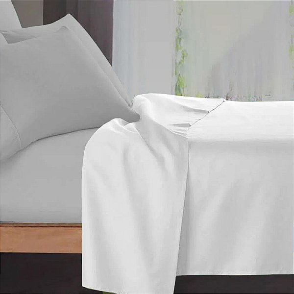 Lençol King 180 fios em Algodão sem elástico - Linea