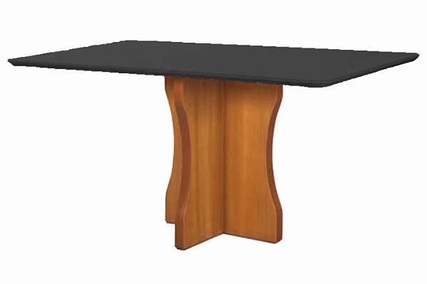 MESA BELLA 1,20 X 0,90 - MEL/PRETO - ART ASSENTOS