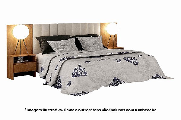 CABECEIRA BOX CASAL EVEREST PLUS C/2 CRIADOS - CUMARU - NH