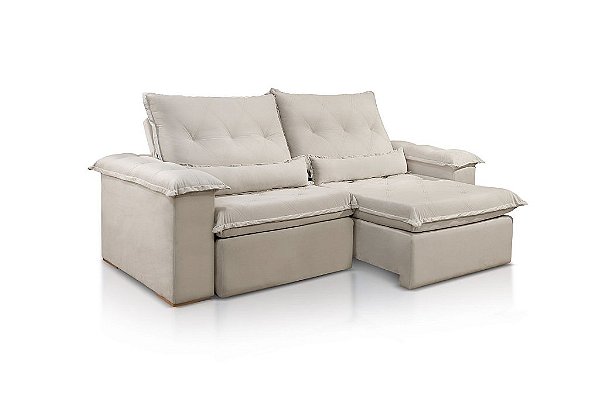 SOFA RETR VALENCIA 290CM VEL CAPPUCCINO/525 - JC ESTOFADOS