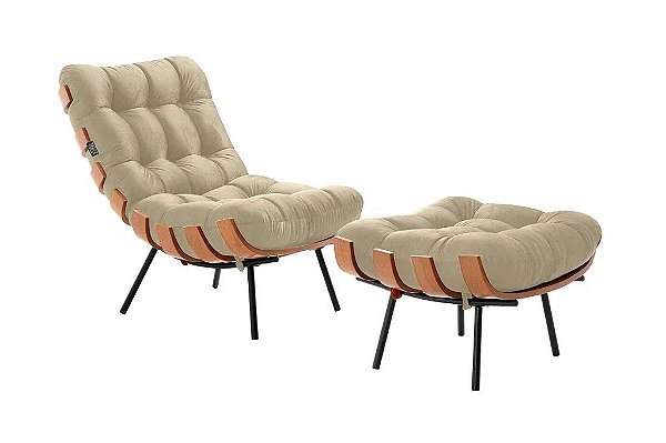 POLTR SD.2040 FLORENCA C/PUFF LINHO BEGE/1020 - EVIDENCE