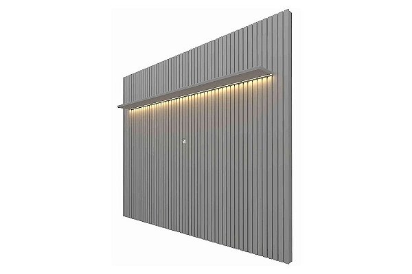 PAINEL NOBRE RIPADO C/PRAT LED 250X230 CINZA - GELIUS