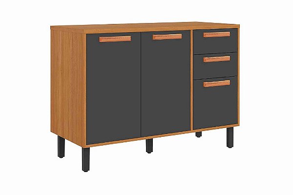 BALCAO 120 COZ NAPOLES GRAFITE - ITATIAIA