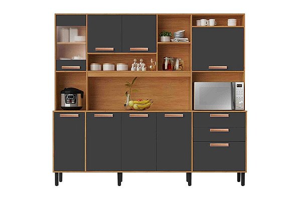 KIT COZ NAPOLES 2.20 C/VIDRO GRAFITE - ITATIAIA