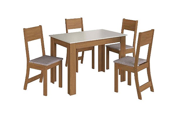 CJ MESA ATLANTA 1.08 FREIJO/OFF C/4CAD LINHO/797 - INDEKES