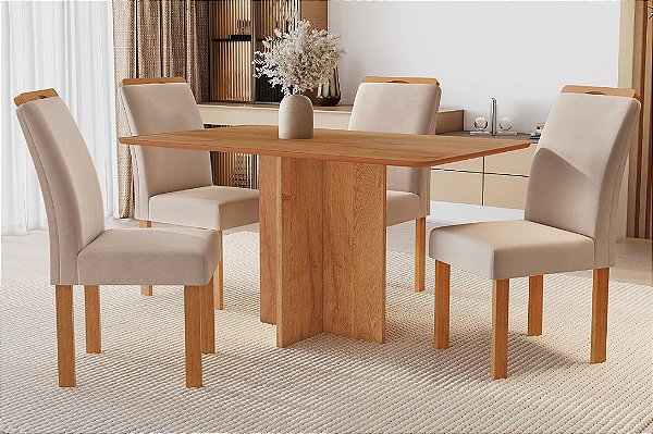 CJ MESA SALINAS 120X80 TP MAD C/4 CAD LONDRES T169 - CEL