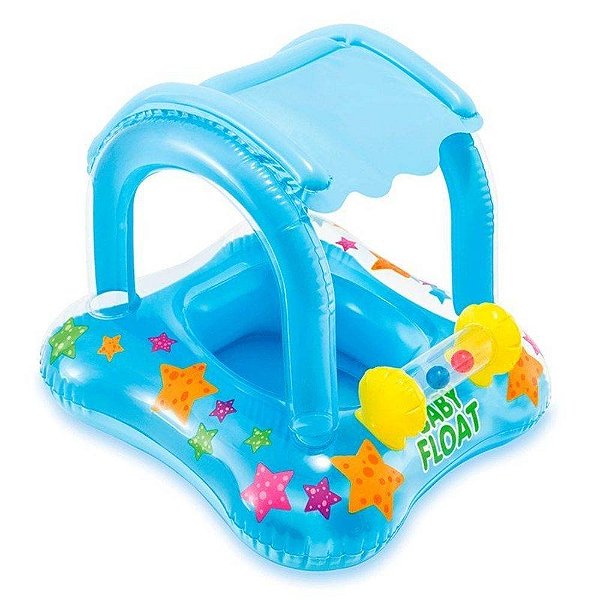 Baby Bote Kiddie Azul com Cobertura 81x66cm