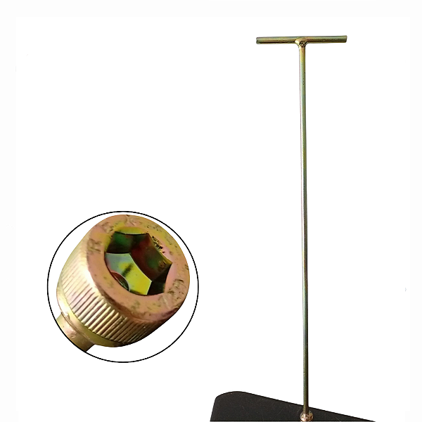 Chave T 10mm Longa Agitador Electrolux 48 Cm Lm08 Lm06 Amarelo