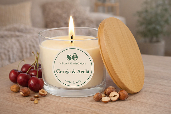 VELA AROMATICA CEREJA E AVELA - 100 G