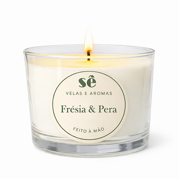 VELA AROMÁTICA FRESIA E PERA
