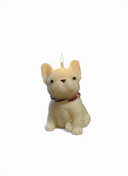 VELA DECORATIVA BULDOGUE FRANCÊS