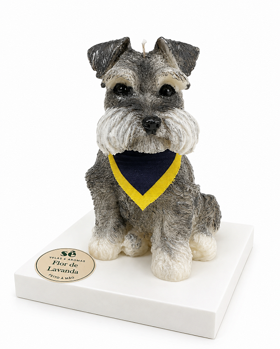 Vela Decorativa Schnauzer
