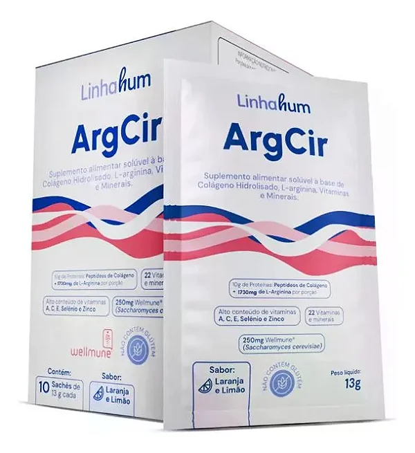 ArgCir Caixa com 10 sachês de 5g - Linhahum