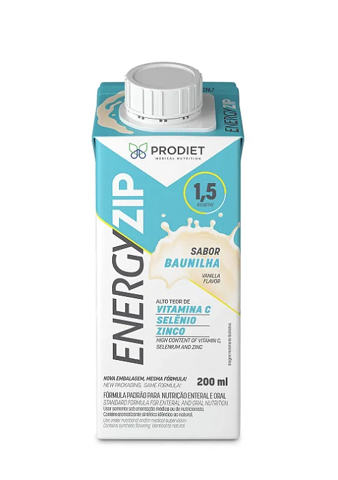 Energyzip Baunilha 200ml - Prodiet