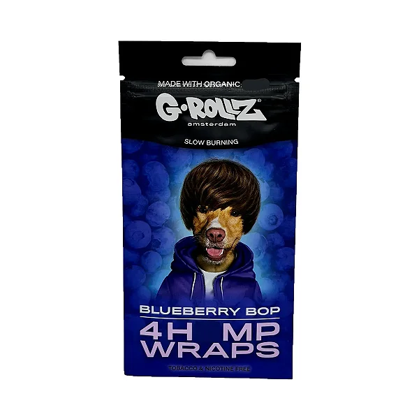 Blunt Papel Hemp Wraps Blueberry Bop 4un G-Rollz