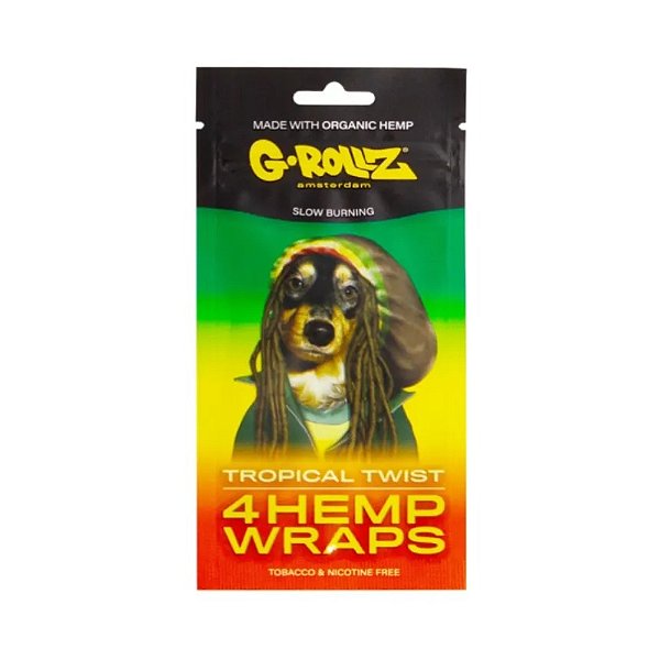 Blunt Papel Hemp Wraps Tropical Twist 4un G-Rollz