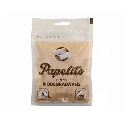 Filtro Biodegradável 15x6mm 120un Papelito