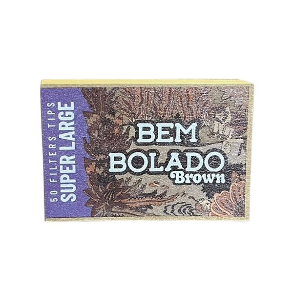 Piteira De Papel Brown Super Large 50 Tips Bem Bolado