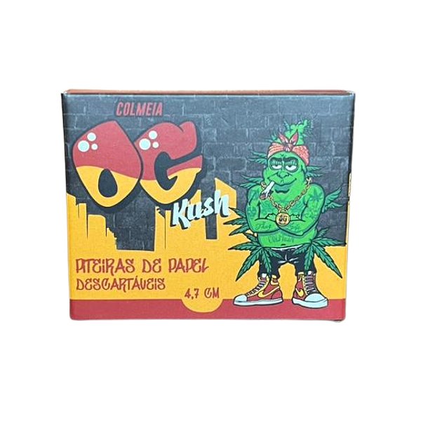 Piteira de Papel 4,7cm 50 Tips OG Kush Colmeia