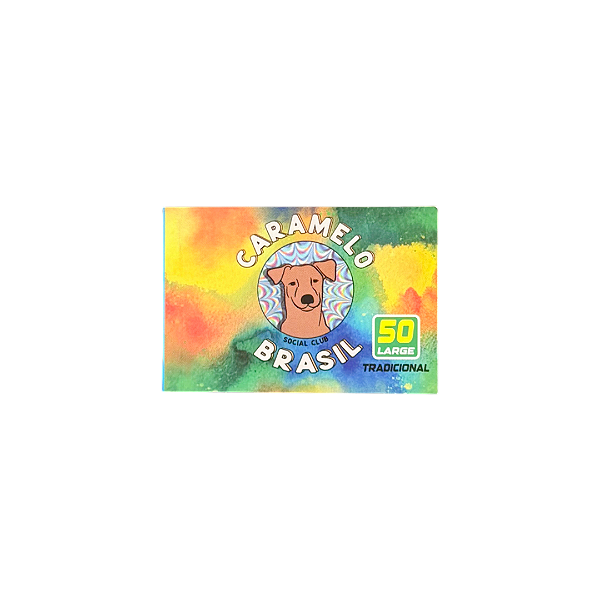 Piteira Papel Large Tradicional 50 Tips Caramelo Brasil