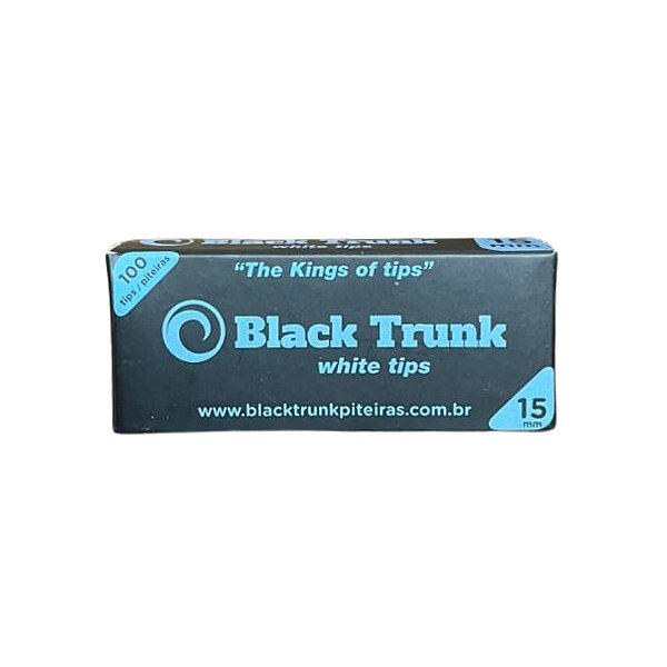 Piteira De Papel White 15mm 100 Tips Black Trunk