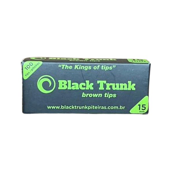 Piteira De Papel Brown 15mm 100 Tips Black Trunk