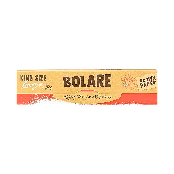 Seda De Papel + Piteira King Size Large Brown 32un Bolare