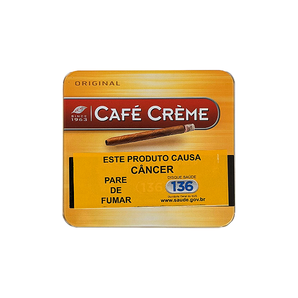 Cigarrilha Original 77×8mm 10un Lata Café Crème