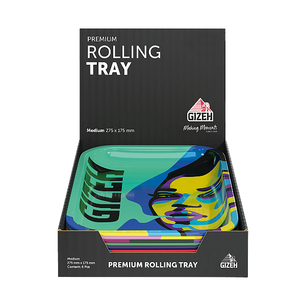 Bandeja Metal Media Gizeh Faces