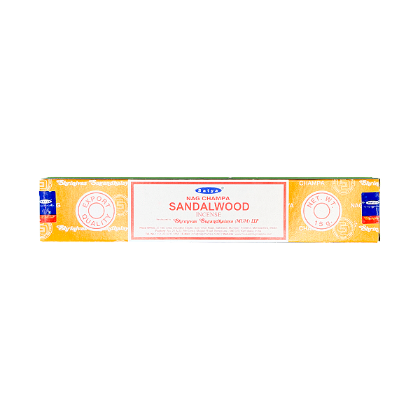 Incenso Satya Nag Champa Sandalwood 15g (12 Varetas)