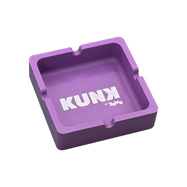 Cinzeiro Quadrado Grande de Silicone Roxo Kunk