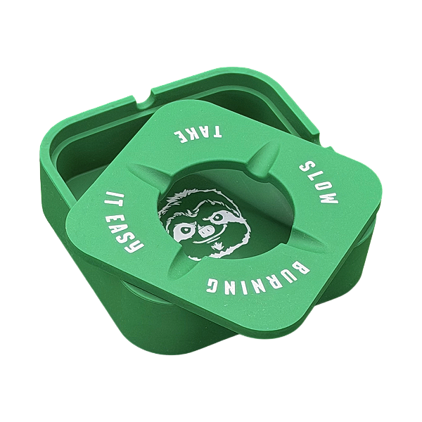 Cinzeiro Grande de Silicone com Tampa Slow Burning