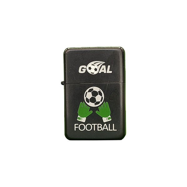 Isqueiro de Metal para Fluido Estampado Goal Football Hit