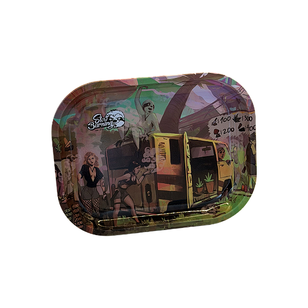 Bandeja de Metal Pequena 14 × 18 cm Slow Burning