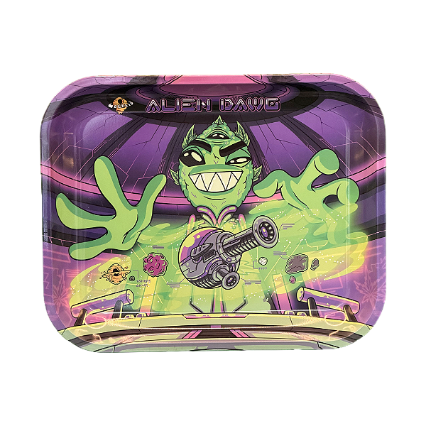 Bandeja de Metal Grande 27,5 × 34 cm Colmeia Alien Dawg
