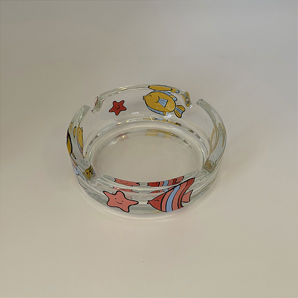 Cinzeiro de Vidro Redondo 11 cm Oikos