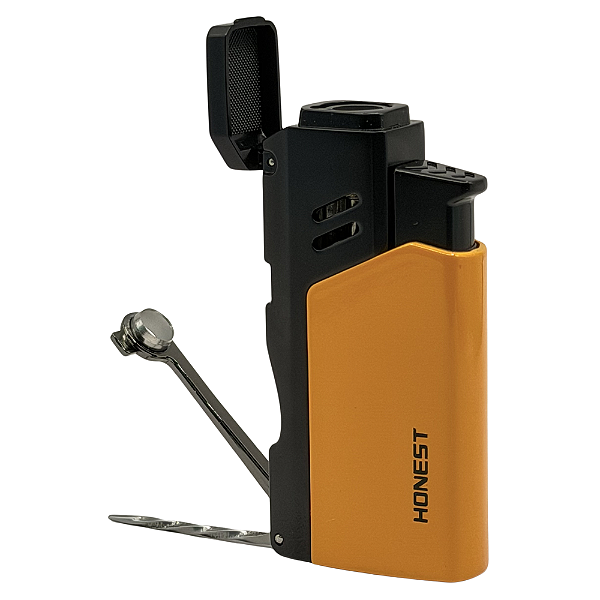 Maçarico Honest 1 Chama com Furador BCZ761A Amarelo