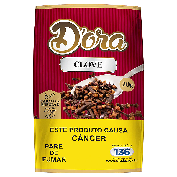 Tabaco para Enrolar Clove 20g D’ora com Seda 1/4