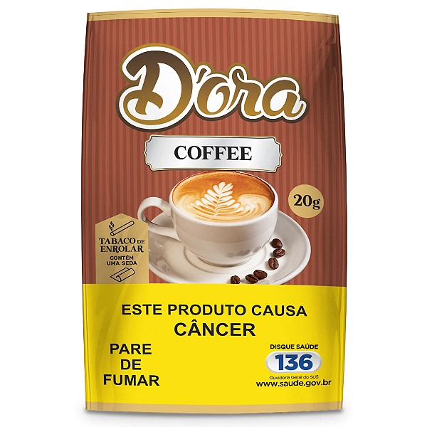 Tabaco para Enrolar Coffee 20g D’ora com Seda 1/4